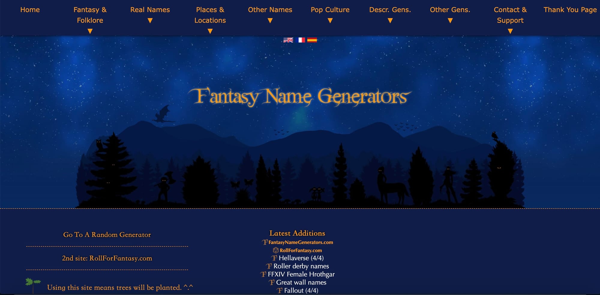 Fantasy Name Generators