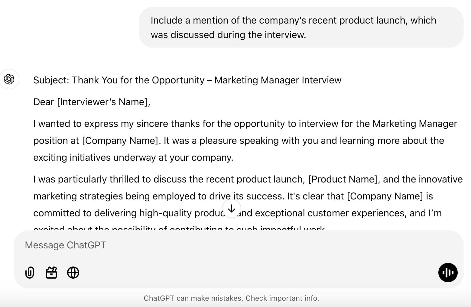 Post Thank You Email After Interview