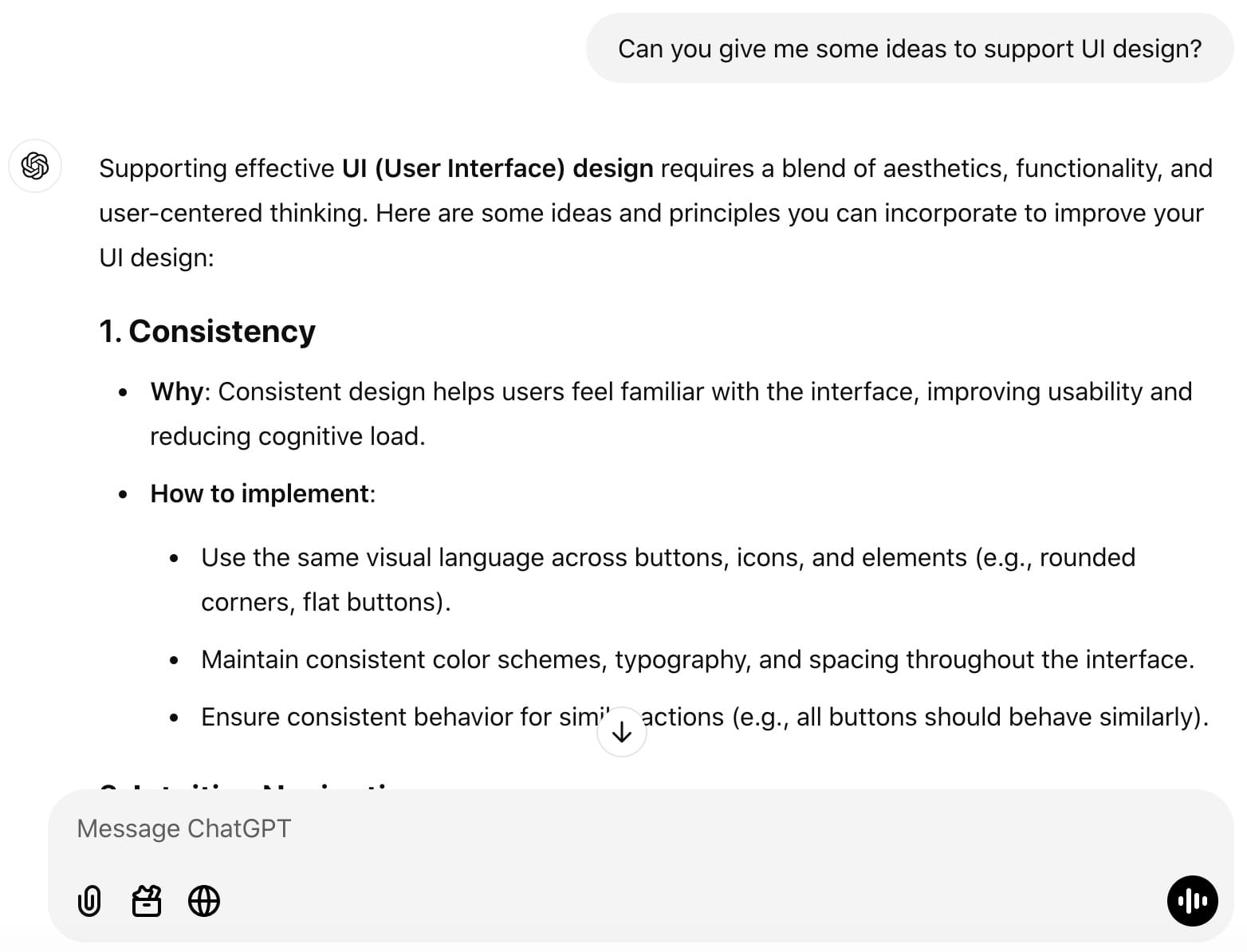 Use ChatGPT to Design UI